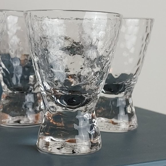 Set of 6 Epicure Collections Shot Glasses Dimpled Glass Pattern Elegant Glass - Picture 7 of 7